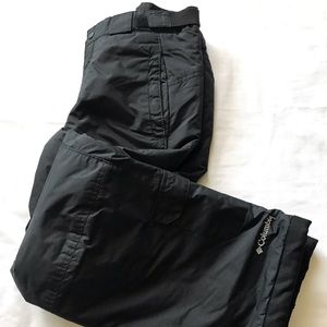 Women’s Columbia Water Resistant Black Snow Pants Sz 10.